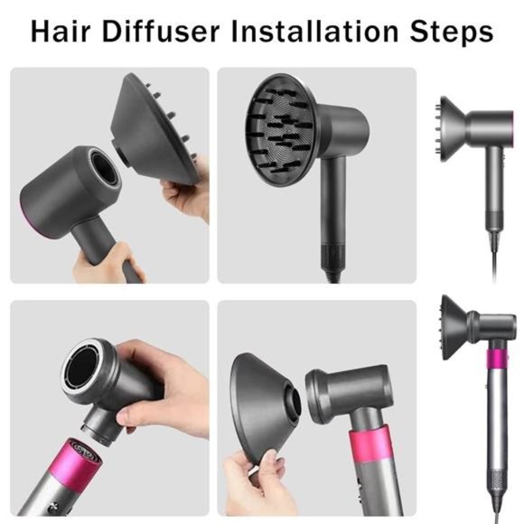 Hair Diffuser Attachment Nozzles for Dyson Supersonic HairDryer ToolsAccessaries - Picture 3 of 7